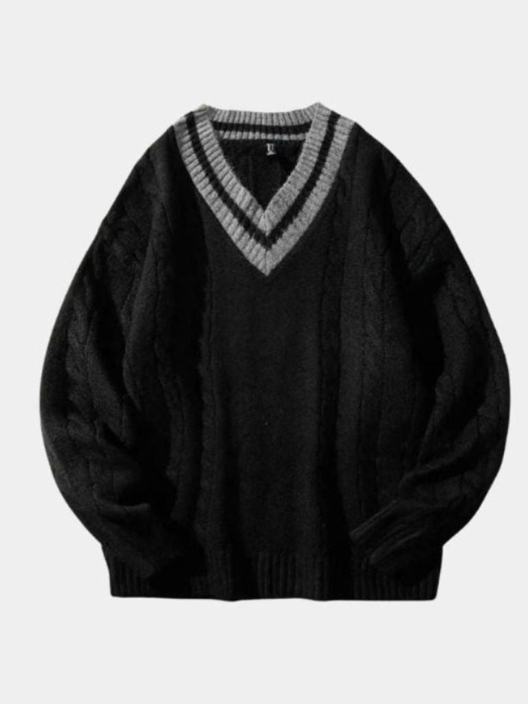 Minimalist V-Neck Sweater - Casa Laro CASA LARO