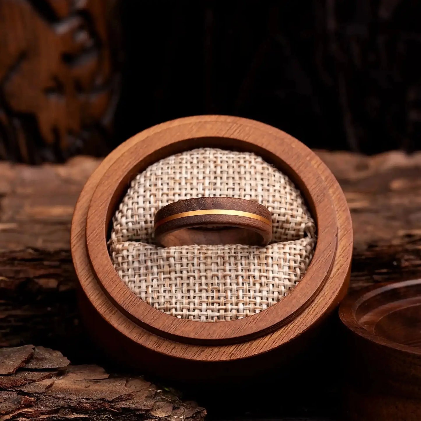 KURUMI — Walnut Wood Ring