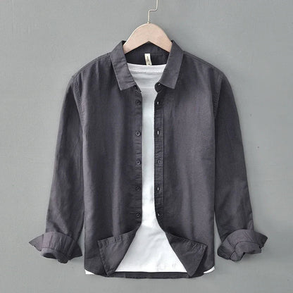 Cotton-Linen Blend Button-Up - Shirt CASA LARO