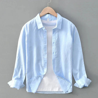 Cotton-Linen Blend Button-Up - Shirt CASA LARO