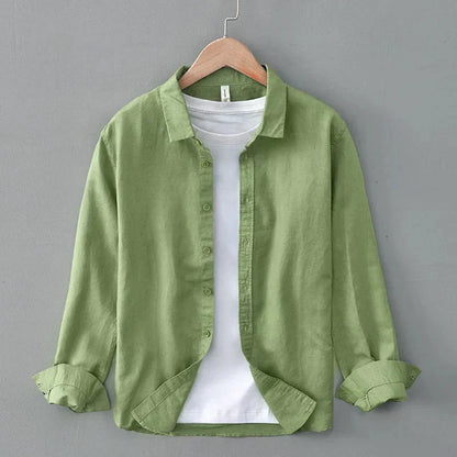 Cotton-Linen Blend Button-Up - Shirt CASA LARO