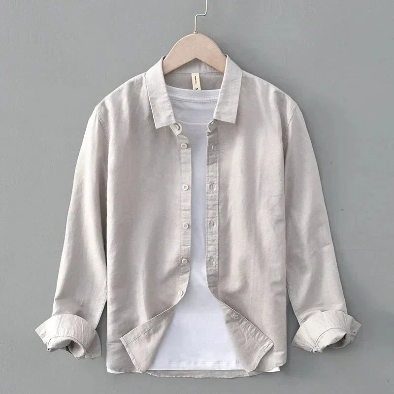 Cotton-Linen Blend Button-Up - Shirt CASA LARO