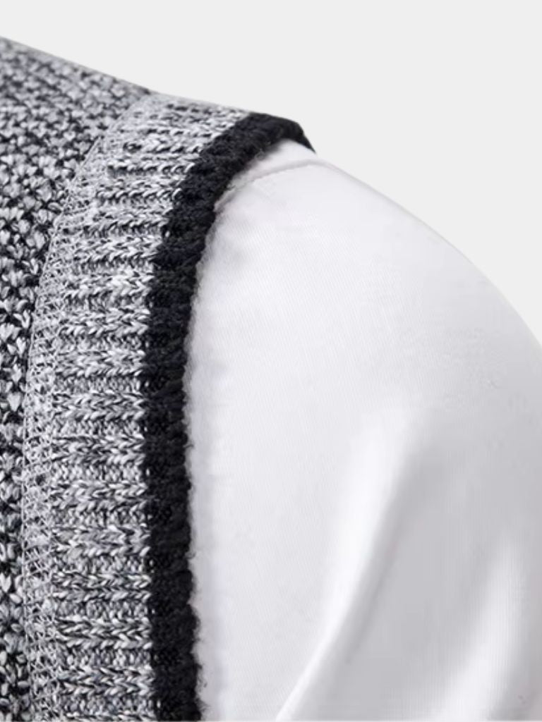 Elegant Full-Zip Sweater Vest - Caay Shop