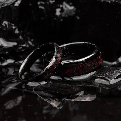 HONO no KIZUNA set — Fire Opal Couple Rings
