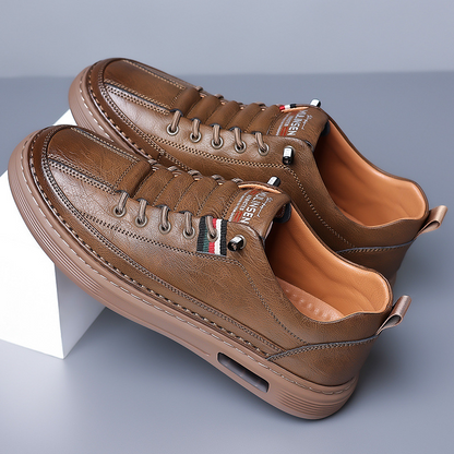 Leather Lace-Up Low-Top - Sneaker