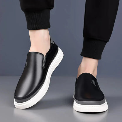 Moderno Leather Slip-On - Loafers