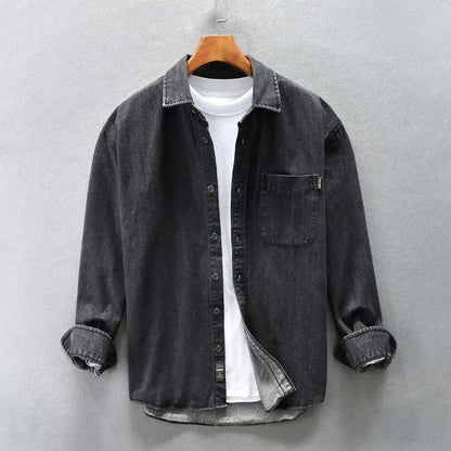 Stone-Washed Denim - Shirt CASA LARO MEN