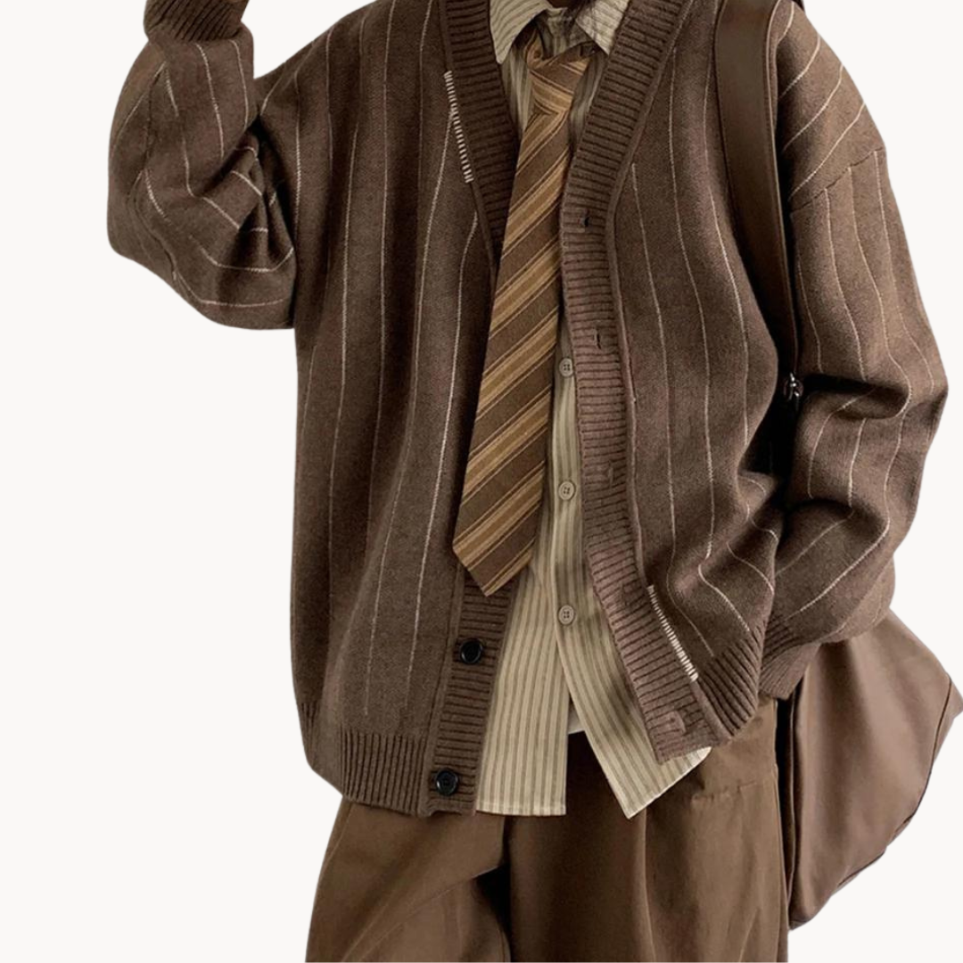 Striped Knit - Cardigan