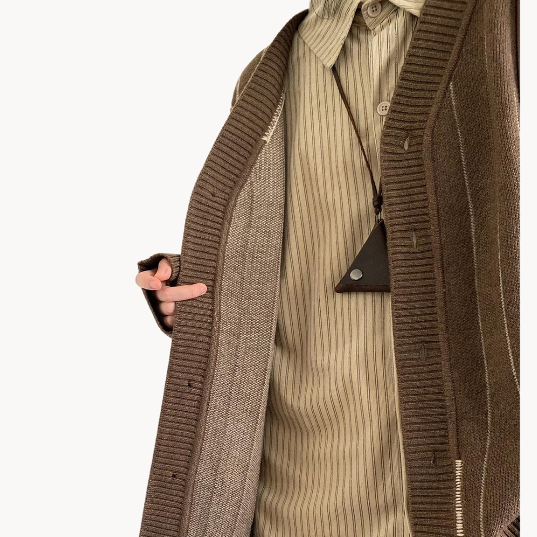 Striped Knit - Cardigan