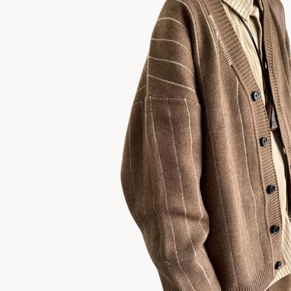 Striped Knit - Cardigan