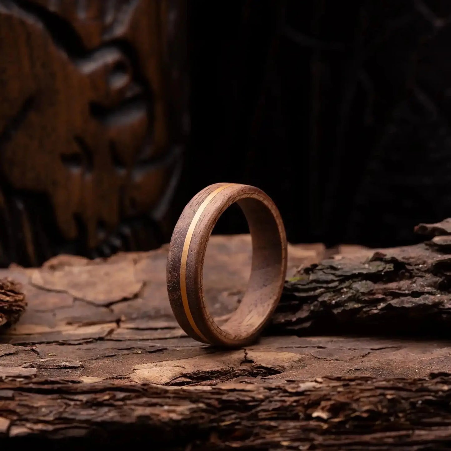 KURUMI — Walnut Wood Ring
